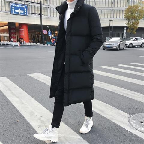 Over the knee down jacket men's long coat