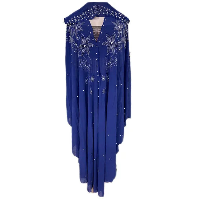2024 Muslim Kaftan Abaya Dress Hijab Dress Kimono Women Dubai Chiffon Hooded Dress Islamic Clothing  Abaya Dubai
