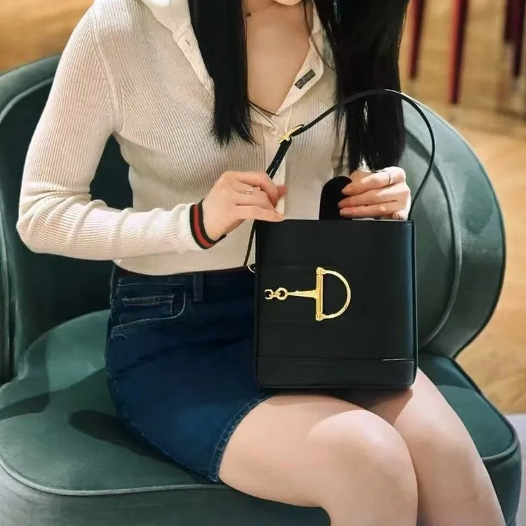 Chic Messenger Bag For Ladies, Popular Classic Elegant Leather Handbags, Designed By Luxury Brand And Famous Designer