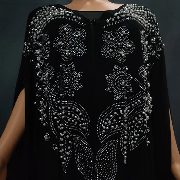 2 PCS Set Plus Size African Party Dresses for Women Chiffon Boubou Ankara Dashiki Outfit Dubai Kaftan Abaya Robe Marocaine Femme