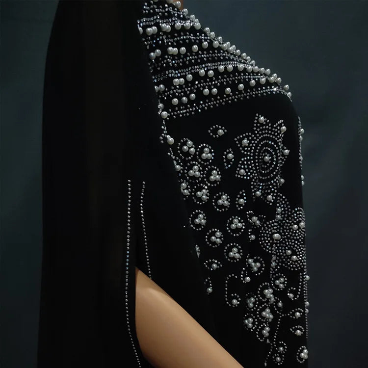 2 PCS Set Plus Size African Party Dresses for Women Chiffon Boubou Ankara Dashiki Outfit Dubai Kaftan Abaya Robe Marocaine Femme